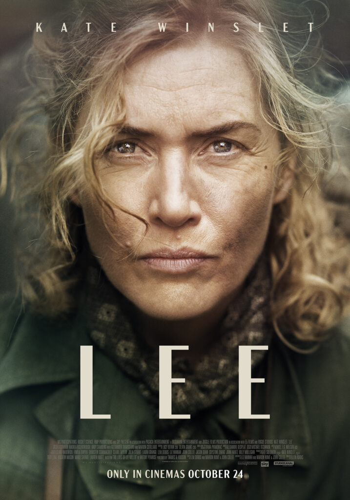 film poster for Lee showing Kate Winslett on the front.